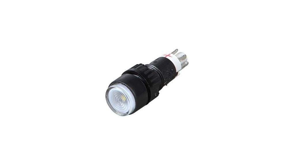 Leuchtdruckschalter Tastend 1 Schliesser + 1 Öffner 24 V LED Helles Weiss