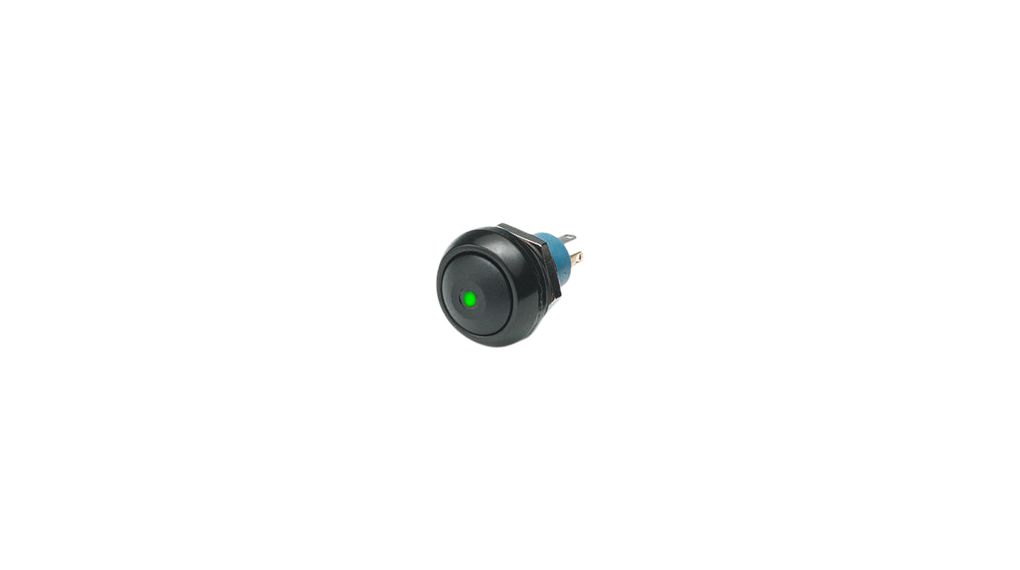 Illuminated Pushbutton Switch ON-OFF 1NO 48 V / 250 V LED Green Dot