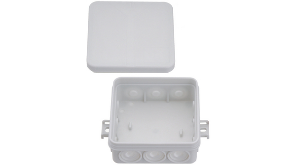 Junction box, 2.5mm², 37x85x85mm, Cable Entries 15, Polypropylene