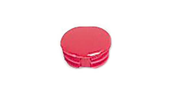 Cap Round 7.2mm Red Polyamide Classic Collet Knobs