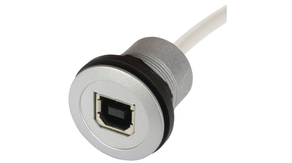 USB-connector, USB-B 2.0, Aansluiting, Paneelmontage