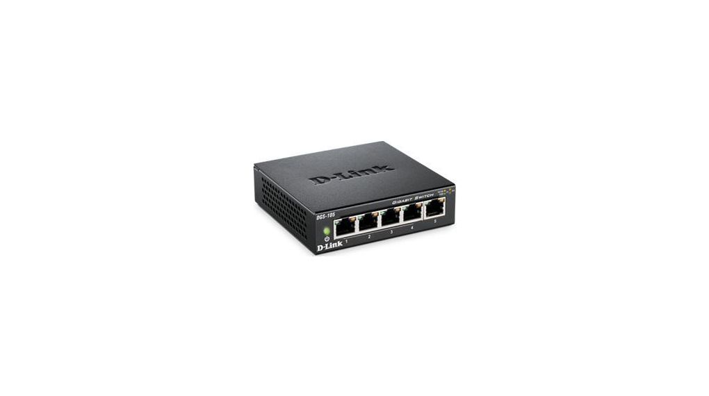 Ethernet-Switch, RJ45-Anschlüsse 5, 1Gbps, Unmanaged