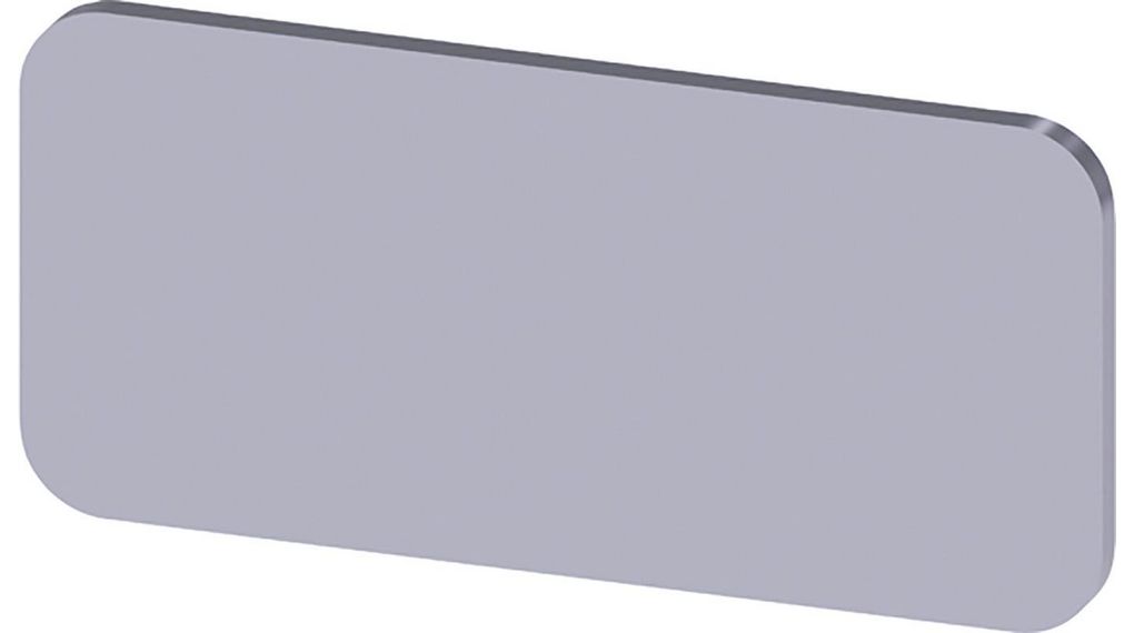 Label, 12.5 mm Rectangular Silver 3SU1 Series Pushbuttons & Indicator Lights, Pack of 10 pieces