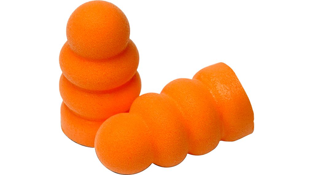 Zsinór nélküli füldugók 34dB Narancsszínű 200 párt tartalmazó doboz