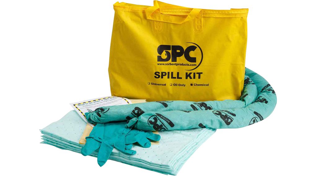 Spill Kit for Chemicals, 1.8kg, PVC