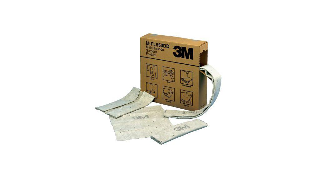 3M Multi-Format Spill Absorbent for Maintenance Use, 119 L Capacity, 3 per Pack