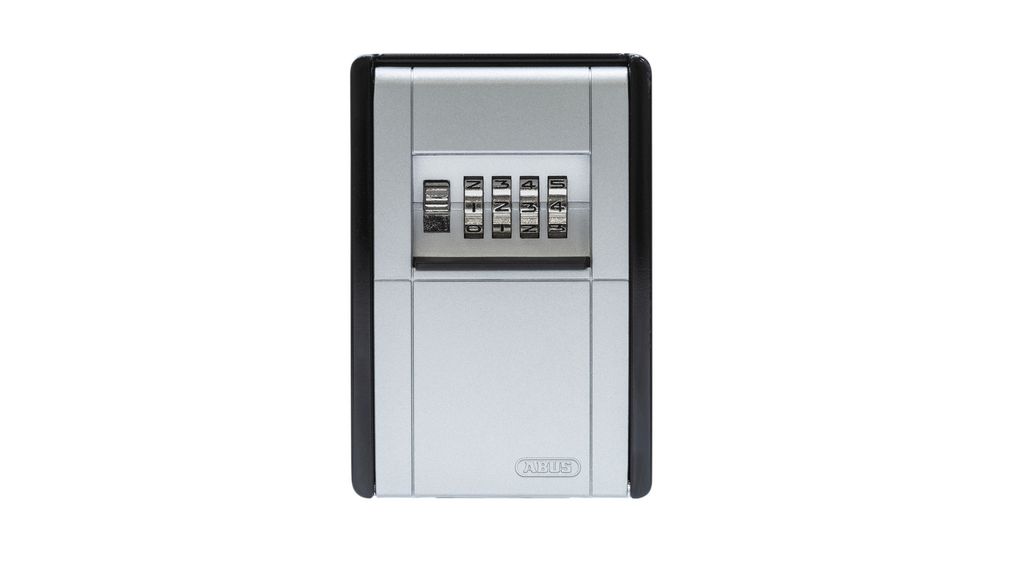 Combination Key Safe, black and silver, 84 x 120mm