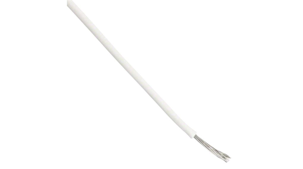 Stranded Wire ECA Fluoropolymer 0.62mm² Nickel-Plated Copper White ThermoThin 305m