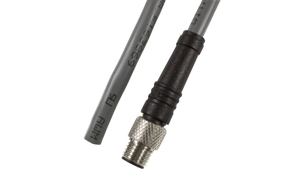 Sensor Cable, M8 Plug - Bare End, 3m, 2.2A, 36V