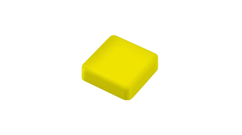 Schalterkappe Vierkant Gelb Taktile Schalter, Serie PHAP5-50, Apem
