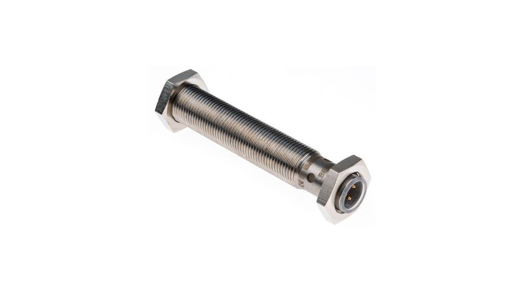 BALLUFF Inductive Barrel-Style Proximity Sensor, M12 x 1, 2 mm Detection, PNP Output, 10 ... 30 V dc, IP68