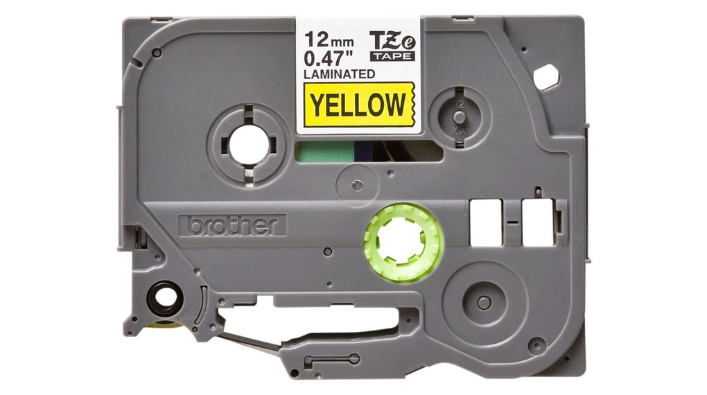 Páska P-touch, Polyester, 12mm x 8m, Žlutá