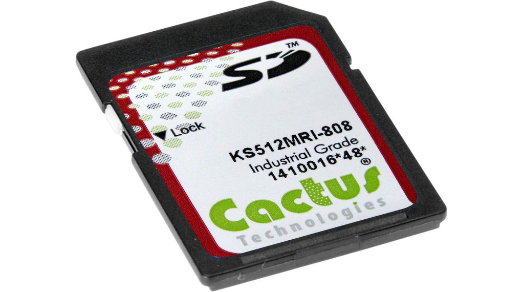 Industrial Memory Card, SD, 4GB, 28MB/s, 23MB/s, Black