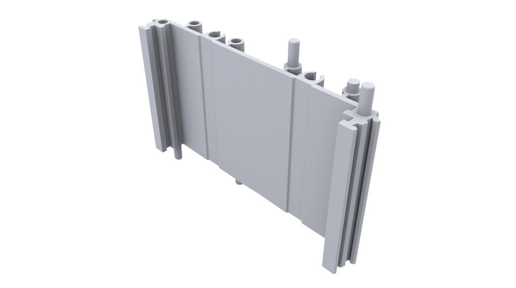 Steunelement voor DIN-rail, basis, Mini, 45x82x15.8mm, Grijs, Polyamide, IP20