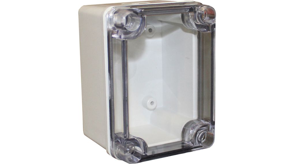 Knock Out Enclosure X6 80x110x70mm Grey / Transparent ABS IP66 / IP67