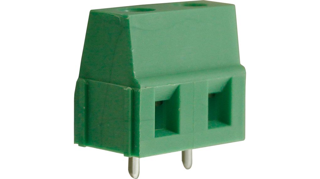 Wire-To-Board Terminal Block, THT, 7.5mm Pitch, Straight, Screw, Rising Clamp, 2 Poles