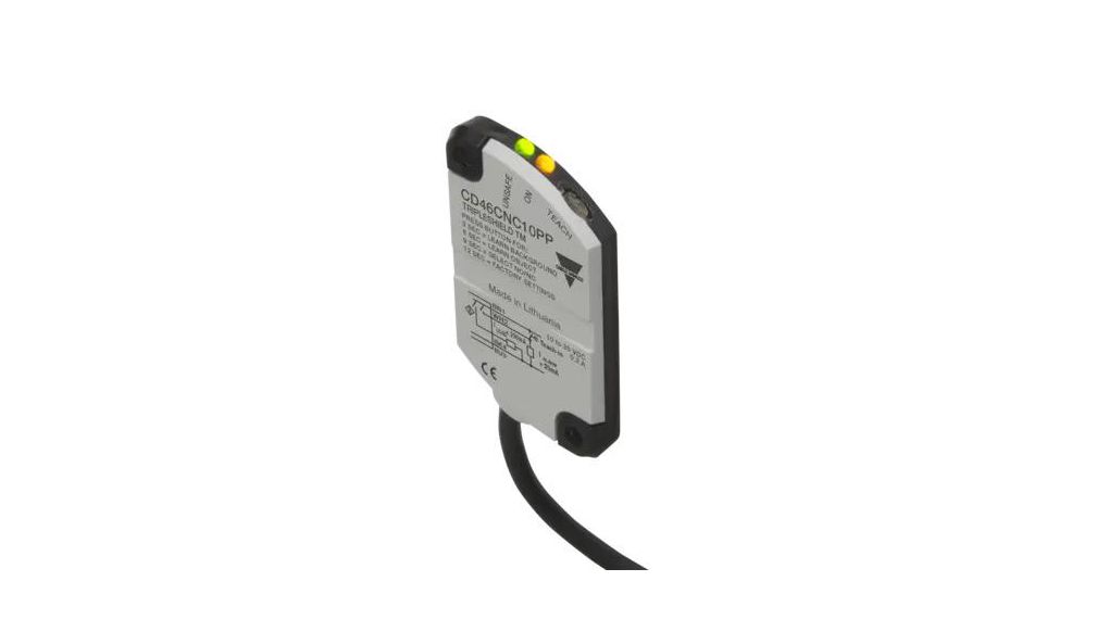 Capacitive Proximity Sensor 10mm 200mA 10Hz 30V Non Flush Mount IP68 Cable, 2 m CD46