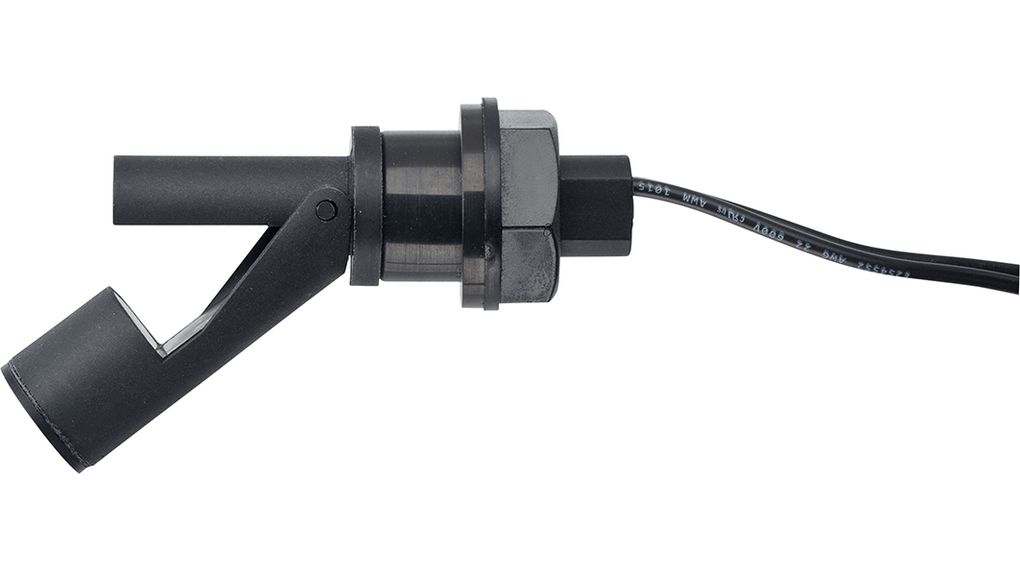 Commutateur de niveau NC / NO 25VA 600mA 120 VDC / 240 VAC 88mm Noir Polyamide Câble