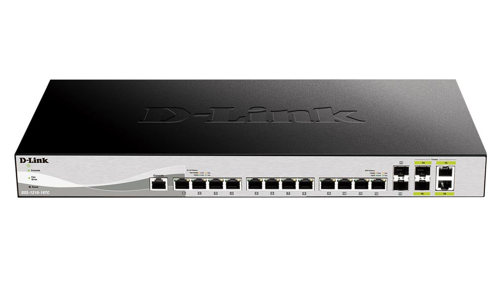 Przełącznik Ethernet, Porty RJ45 14, Porty Fibre 4SFP+, 10Gbps, Przełącznik zarządzalny warstwy 2