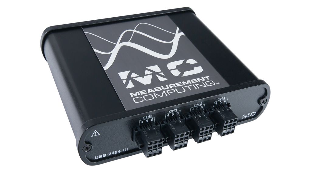 MCC USB-2404-UI -yleistulon USB DAQ -laite useille anturityypeille, 4-kanavainen, 24-bittinen