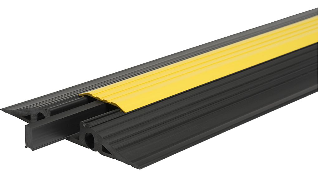 Cable Protector PVC Black / Yellow 1m