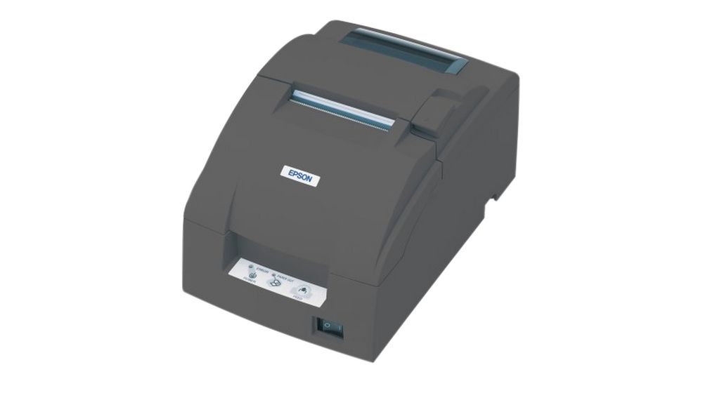 Receipt Printer with Near End Sensor, TM-U220, Dot Matrix, 180 dpi, Black