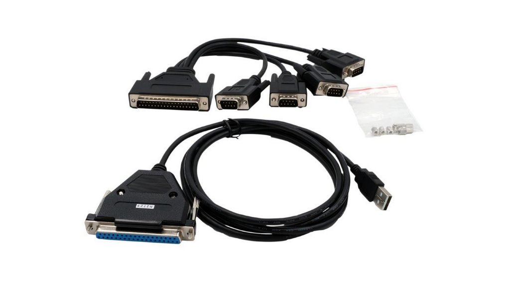 EX-1324-37P | Exsys USB to Serial Converter, RS232, 4 DB9 Male ...