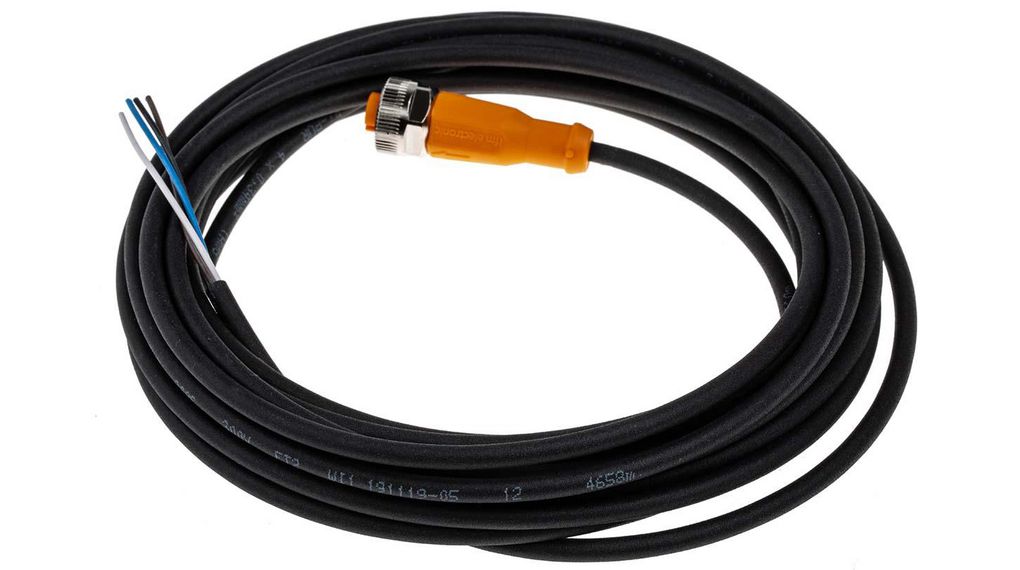 Ifm Programming Cable EVC002 | Ifm ifm electronic Female 4 way M12 to Unterminated Sensor ...