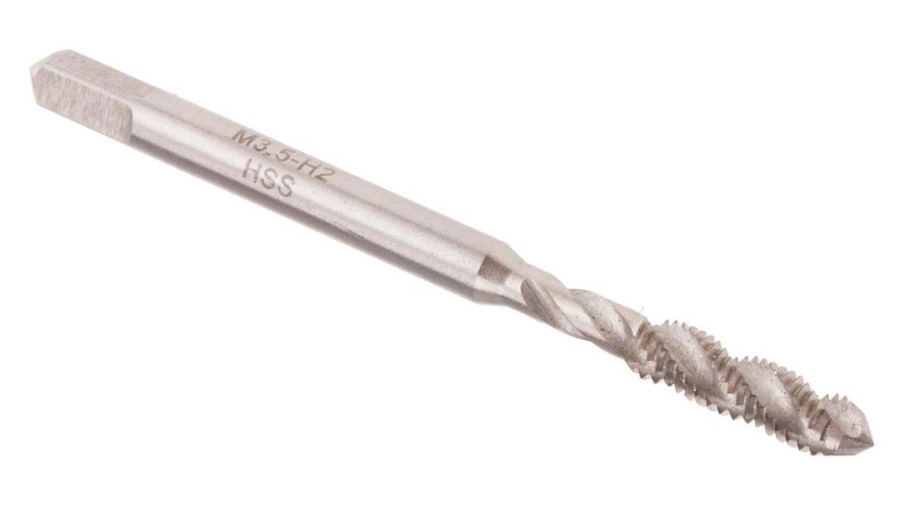 Threading Tap HSS 1-Piece 0.6mm Pitch Metric Standard Manual or machine tap M3.5 Thread