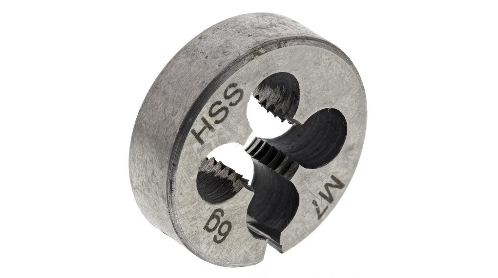 Thread Die, M7 x 1mm Pitch, 13/16in od, M7