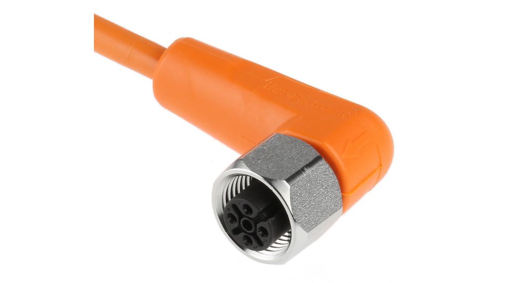 ifm electronic Female 4 way M12 to Unterminated Sensor Actuator Cable, 10m Conducteurs