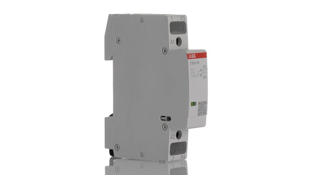 ABB ESB20-11N-04 Leistungsschütz – 110 V AC Spule, 2-polig (1 Schließer, 1 Öffner), 20 A – Sicherheitsschütz Für Automatisierung