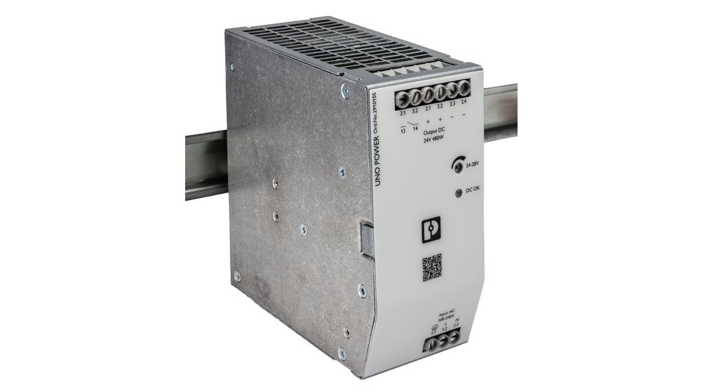 2910105 | Phoenix Contact UNO POWER Switch Mode Power Supply DIN Rail ...