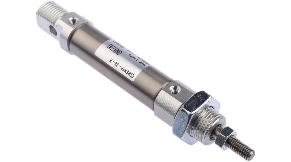 Vérin à tige pneumatique, Double action, 300mm, Taille du perçage 16mm M5