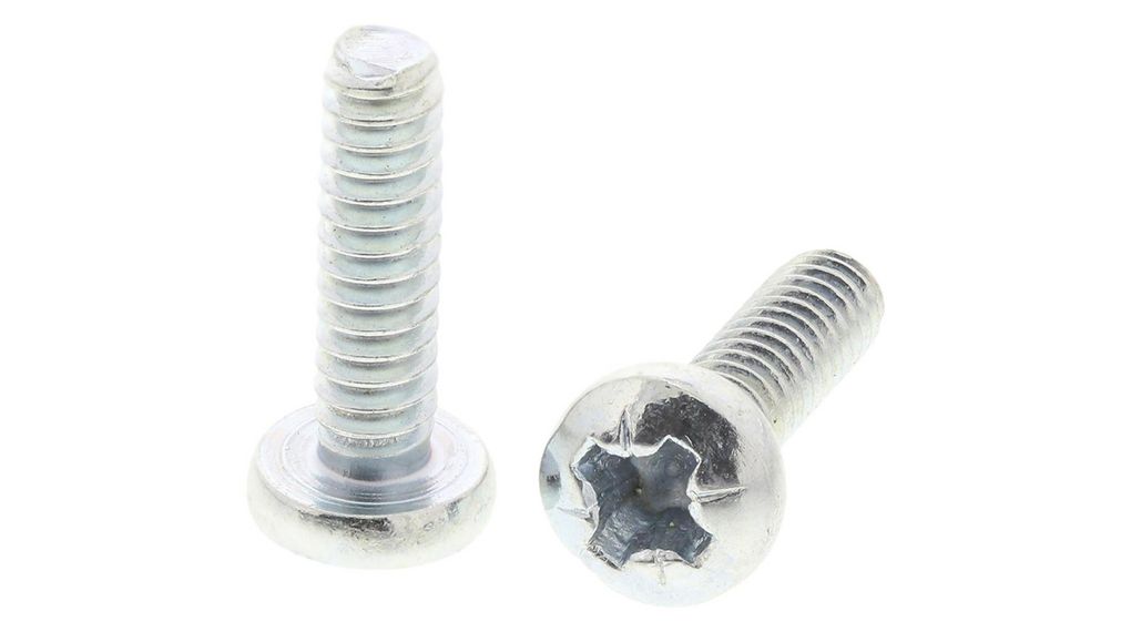 Pozi No 6 UNC Pan Steel Machine Screwsx1/2in, Lot de 100 pièces