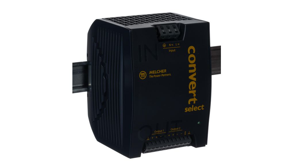 BEL POWER SOLUTIONS INC LWN Switched Mode DIN Rail Power Supply, 85 → 264 V ac / 90 → 350V dc ac, dc