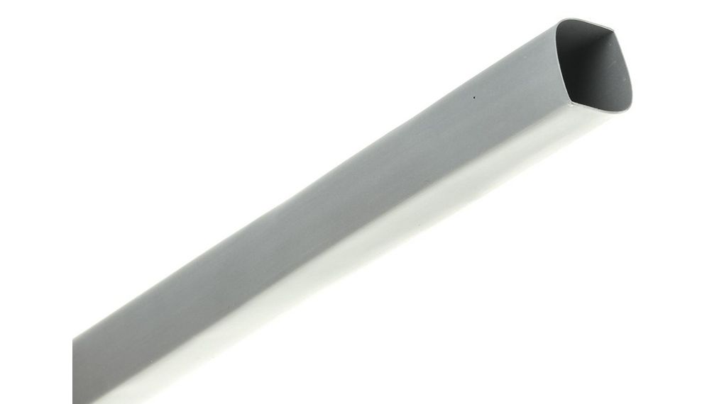 Schrumpfschlauch Polyolefin, 9.5 ... 19mm, Grau, 1.2m