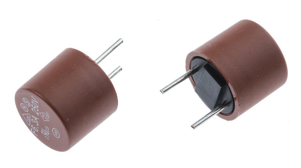 PC Board Non Resettable Fuse, Radial 6.3A, 250V ac 10 ST