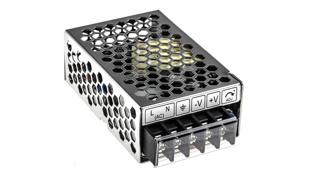 Switching Power Supply, LS25-12, 12V dc, 2.1A, 25W, 1 Output, 125 → 373 V dc, 88 → 264 V ac, 25W