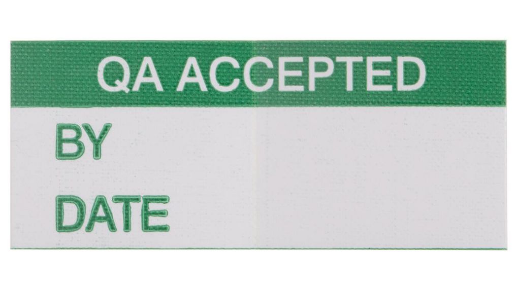 Adhesive Pre-Printed Adhesive Label-QA Accepted-. Quantity: 140
