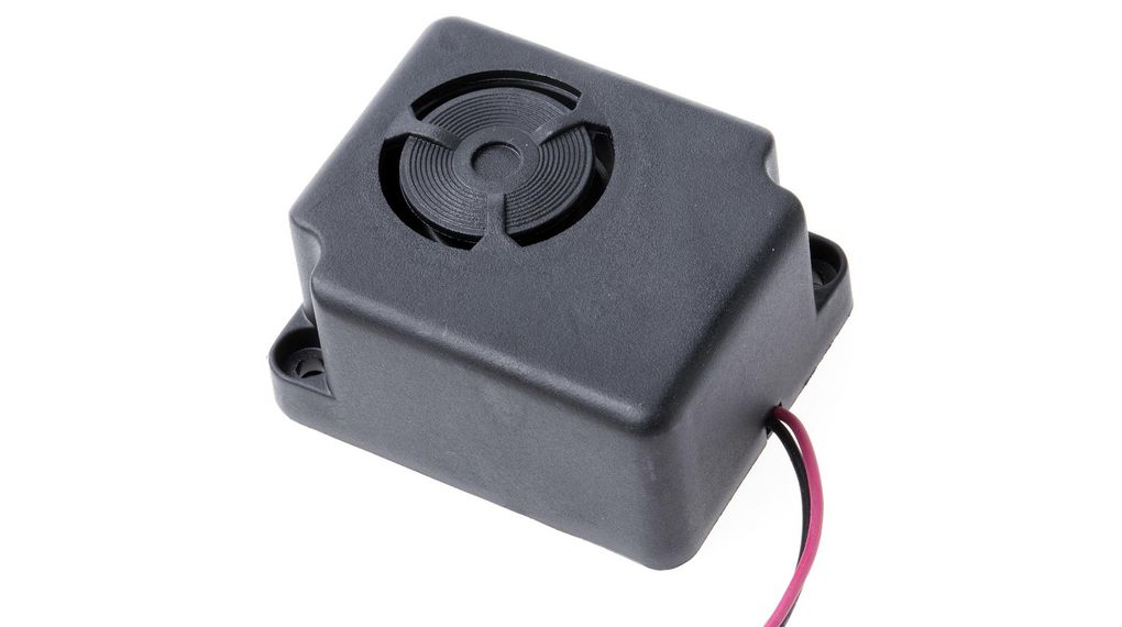 102dB SMD Siren Internal Electronic Sounder, 47 x 39 x 22.8mm, 6V dc Min, 14V dc Max