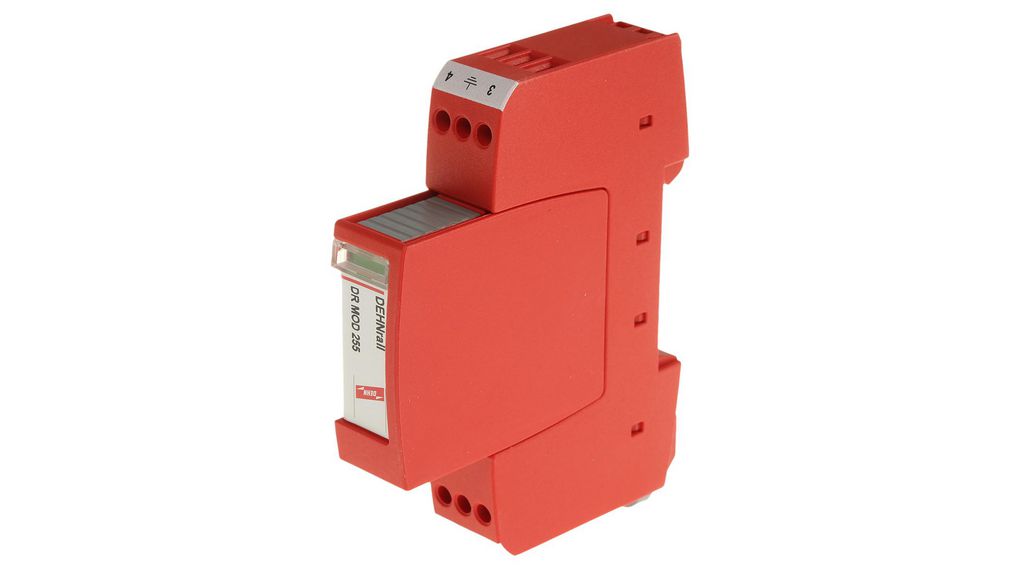 Dehn, DR Modular Surge Protector 255 V ac/dc Maximum Voltage Rating 5kA Maximum Surge Current Surge Arrester