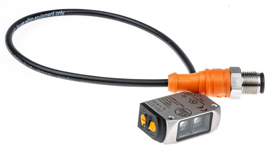 Photoelectric Sensor PNP 200mm 30V 100mA LED Connector, M12, 4-Pin IP67