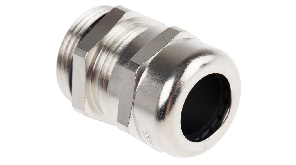Lapp SKINTOP Series Metallic Nickel Plated Brass Cable Gland, PG16 Thread, 8mm min., 14mm max., IP68