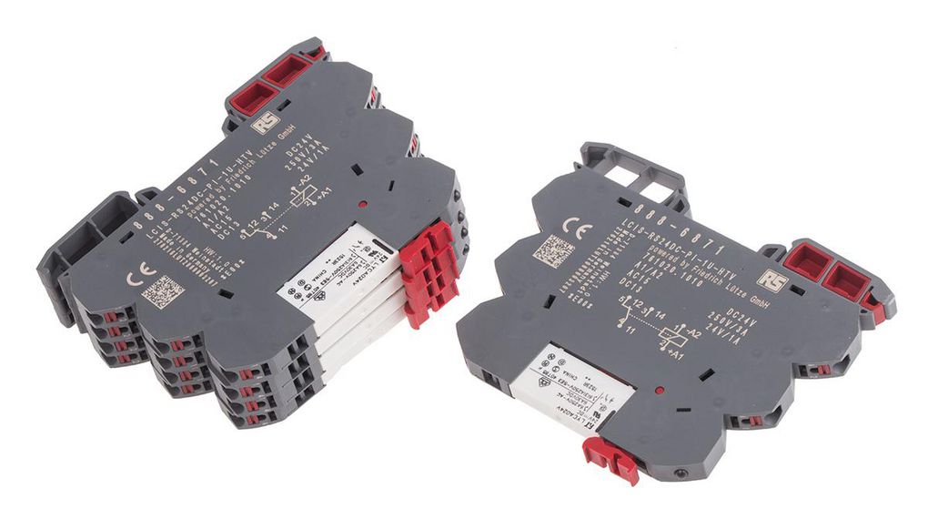 Relay Module Elfa 8886871 | RS PRO Interface Relay, DIN Rail Mount, 24V dc Coil, SPDT, 1 ...