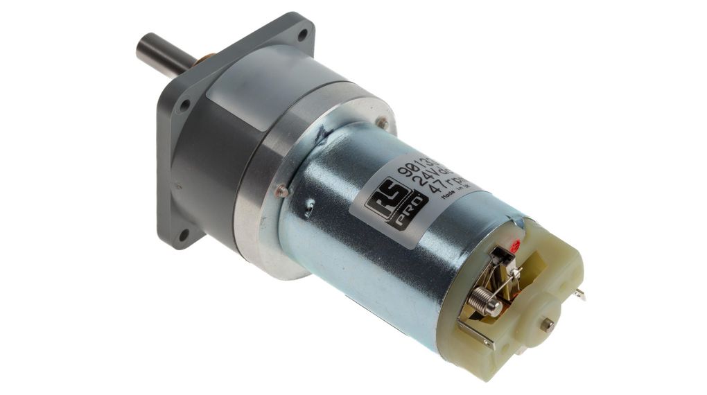 Brushed Geared DC Geared Motor, 24 V dc, 30 Ncm, 47 rpm, 6mm Shaft Diameter