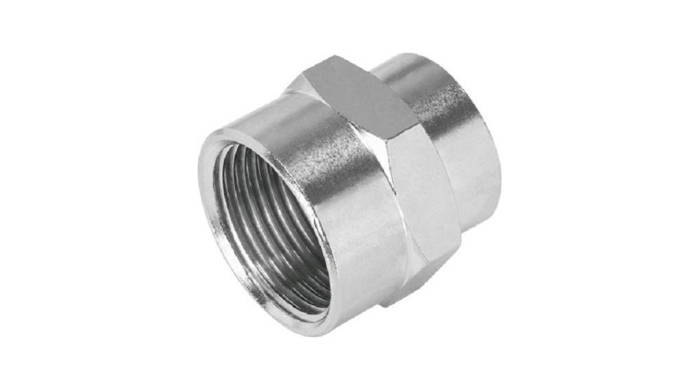 Festo NPFC Series Straight Fitting, G 1/4 Female to G 1/4, Threaded Connection Style, 8030292