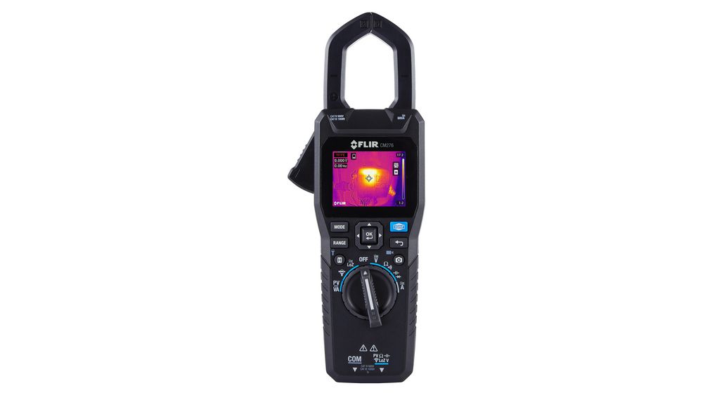 Zangen-Multimeter und Wärmebildkamera, Bluetooth, 44 x 57°, TRMS, 60kOhm, 10kHz, 600A