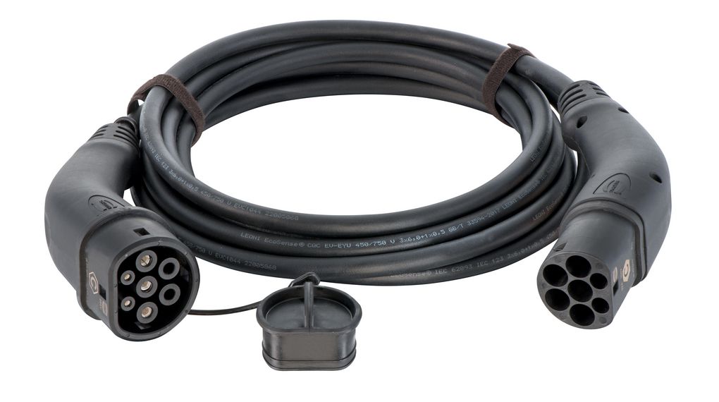 EV Charging Cable, Type 2 - Type 2, Mode 3, 7.4kW, 5m