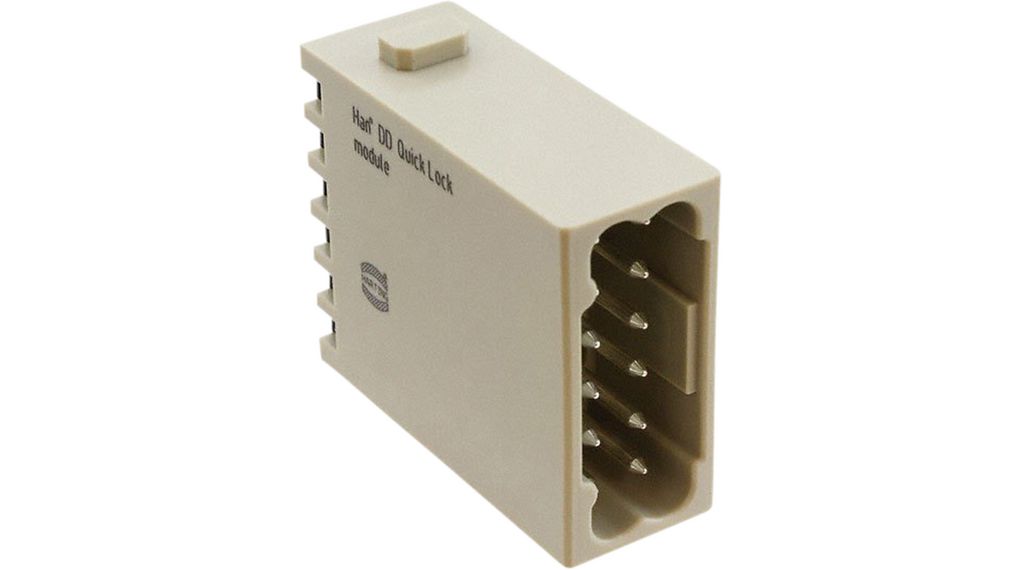 Connector, Han-Quick Lock / Crimp, Plug, 10A, Positions - 12